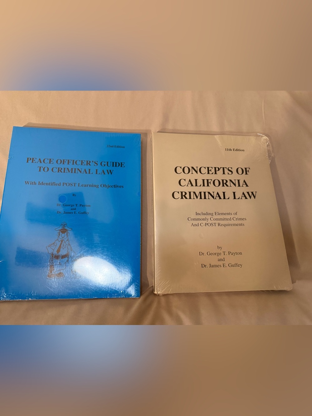 Set of Two California Criminal Law Guides By George Payton & James Guffrey